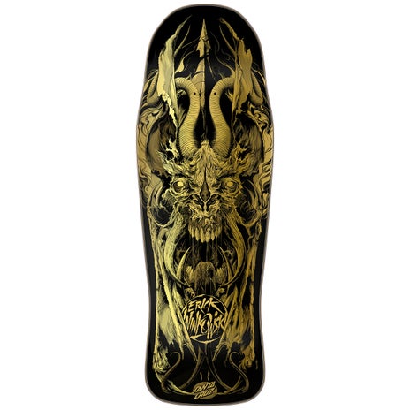 Santa Cruz Primeval Gold Skateboard Deck in Winkowski