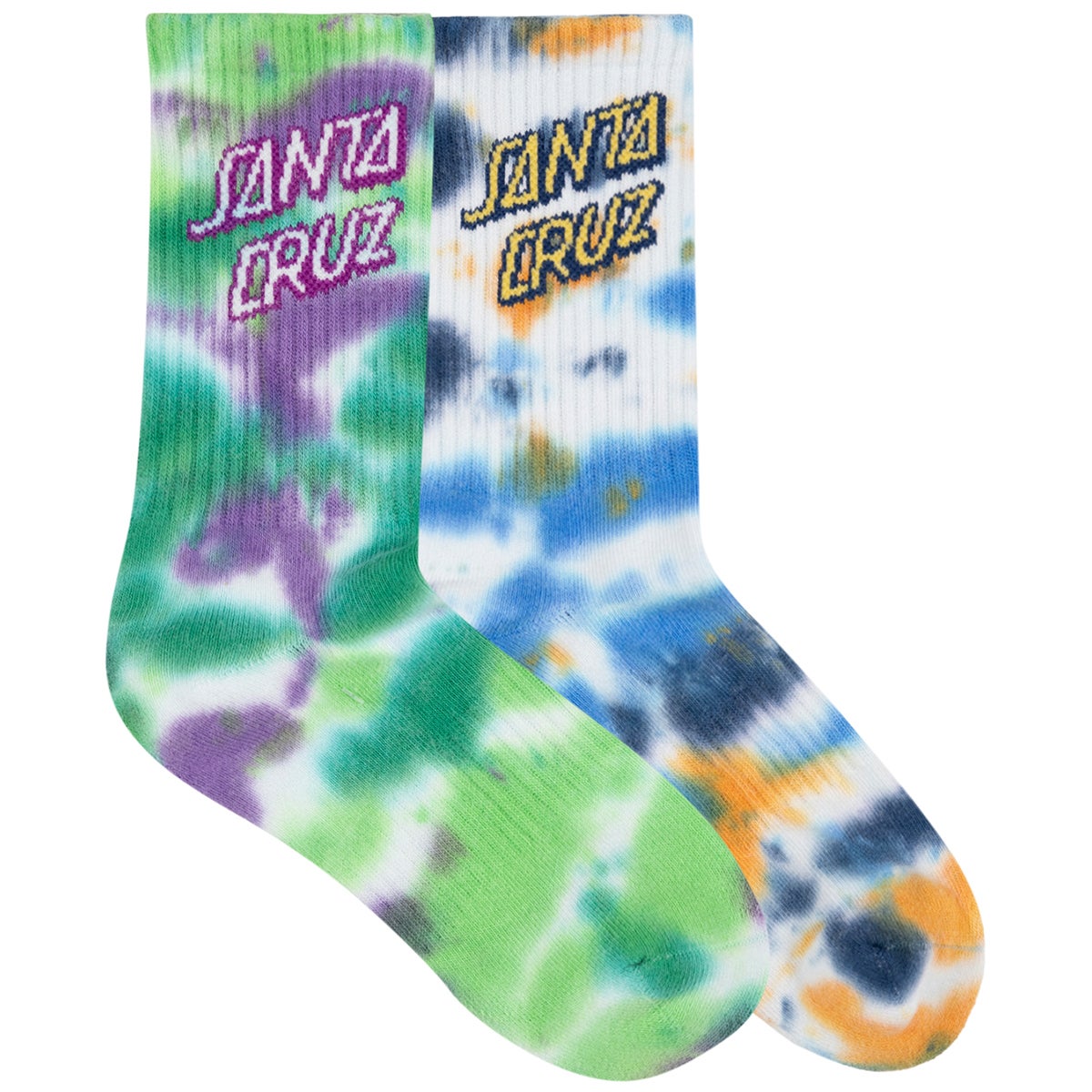 tie dye youth socks