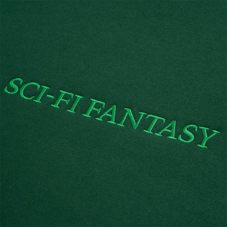 Sci-Fi Fantasy Logo Hood in Dark Green