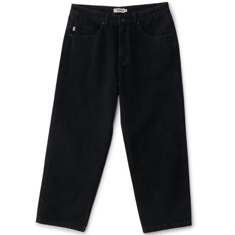S/Double Emb Denim Standard Jean in Black Wash