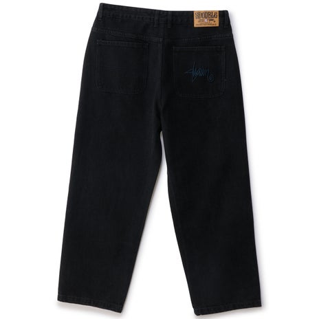 S/Double Emb Denim Standard Jean in Black Wash