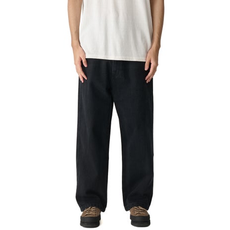 S/Double Emb Denim Standard Jean in Black Wash