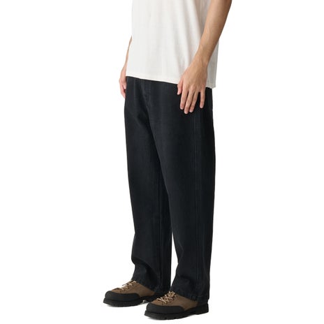 S/Double Emb Denim Standard Jean in Black Wash