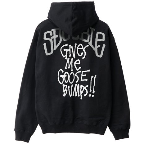S/Double Goosebumps Hood in Washed Black