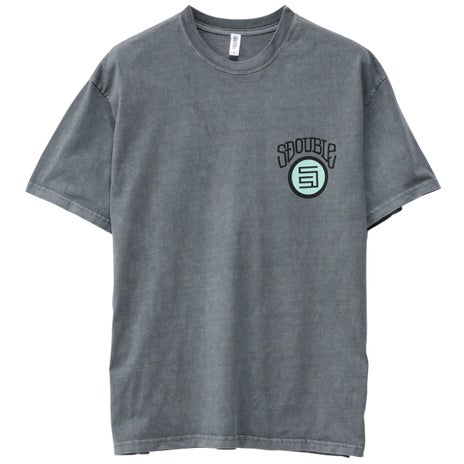 S/Double Goosebumps Tee in Washed Steel
