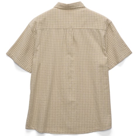 S/Double Stock Check Classic S/S Shirt in Artichoke