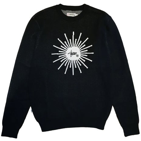 S/Double Sunburst Sweater in Black