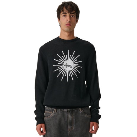 S/Double Sunburst Sweater in Black