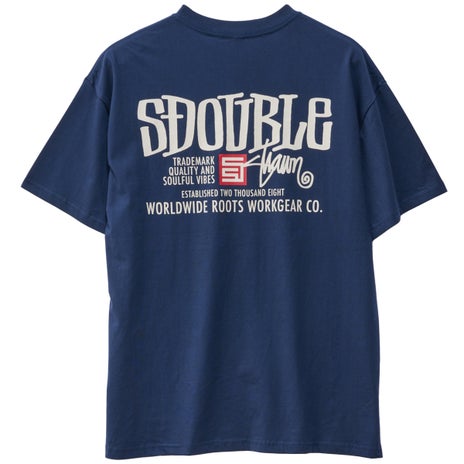 S/Double Workgear Tee in Navy