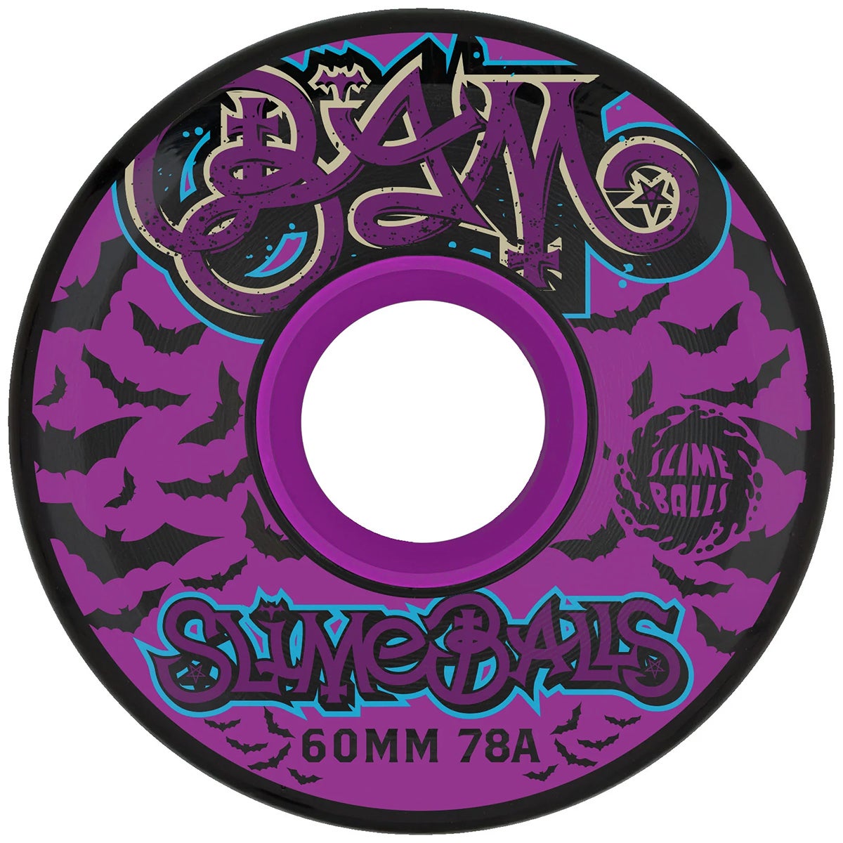 Grave of Slimes BLACK.Mサイズ Slime Balls Bam Margera OG 78A Skateboard Wheels in OG Slime Black