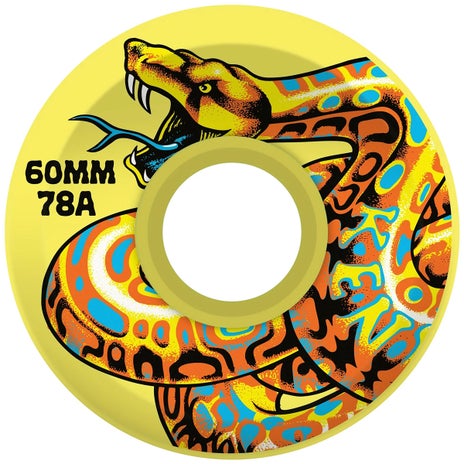 Slime Balls OG Jeff Kendall Snake 78A Skateboard Wheels in Slime Yellow