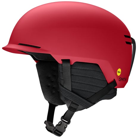 Smith Scout Jr. MIPS Snowboard Helmet in Matte Crimson