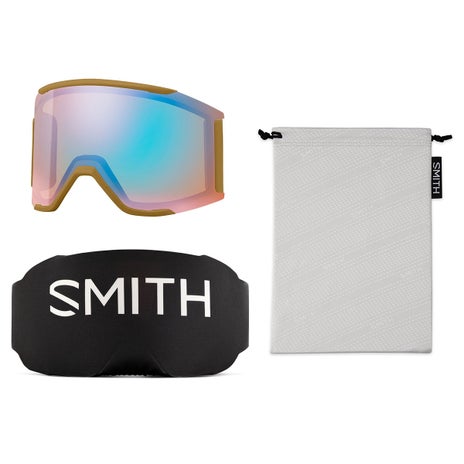 Smith Squad MAG Chromapop Goggles + Spare Lens in Coyote/Sun Black