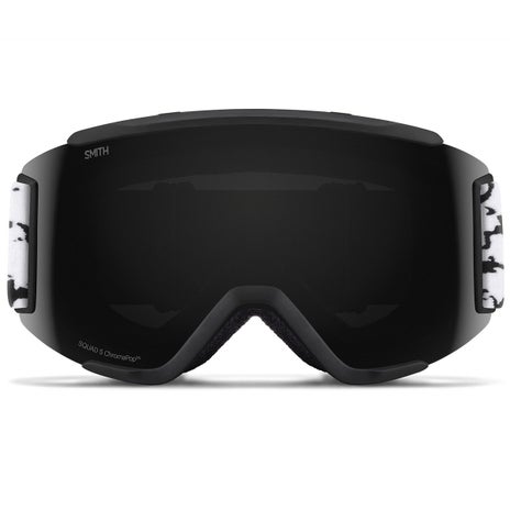 Smith Squad S Chromapop Goggles + Spare Lens in Black Marble/Sun Black
