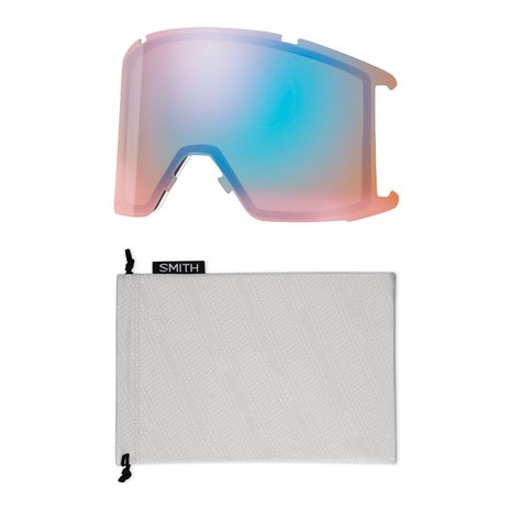Smith Squad XL Chromapop Goggles + Spare Lens in Chalk/Sun Black