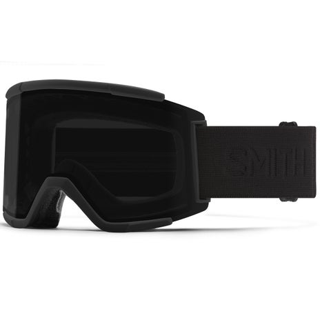 Smith Squad XL Low Bridge Chromapop Goggles + Spare Lens in Blackout/Sun Black