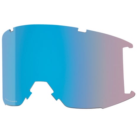 Smith Squad XL Low Bridge Chromapop Goggles + Spare Lens in Blackout/Sun Black