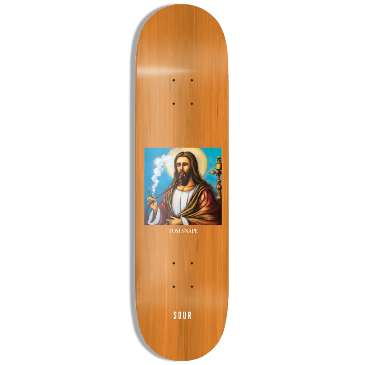Sour Hookah Jesus Skateboard Deck in Snape Boardertown