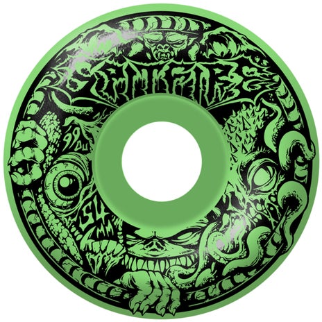Spitfire F4 99 Radial Full Demon Gate Skateboard Wheels in Glow