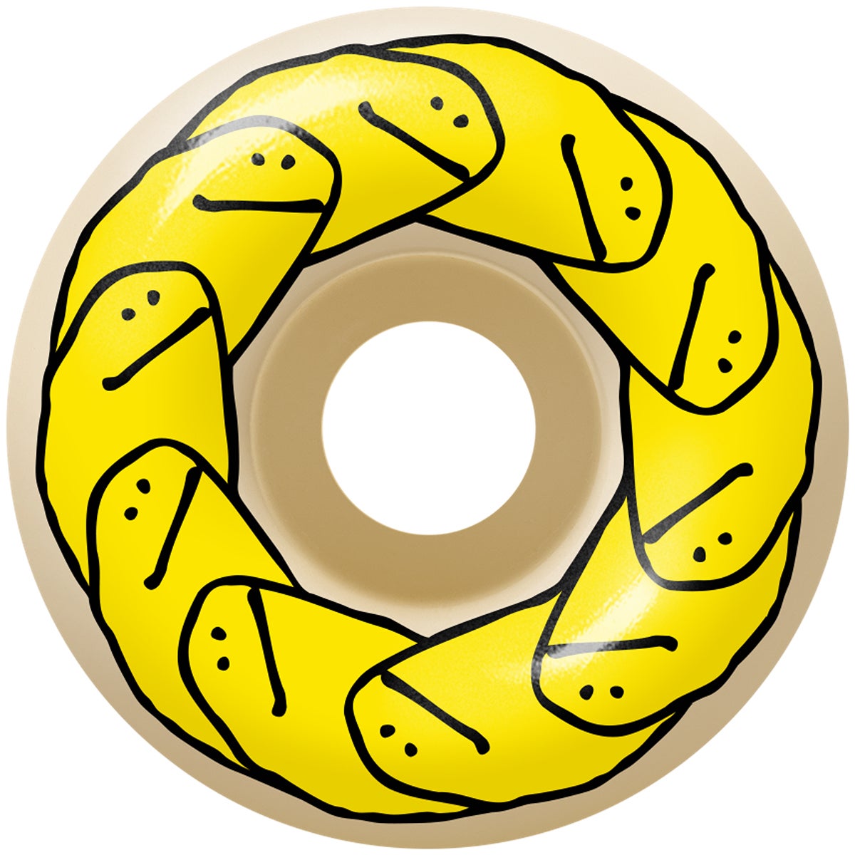 Spitfire F4 99DU Gonz Shmoos Classic Skateboard Wheels in Yellow