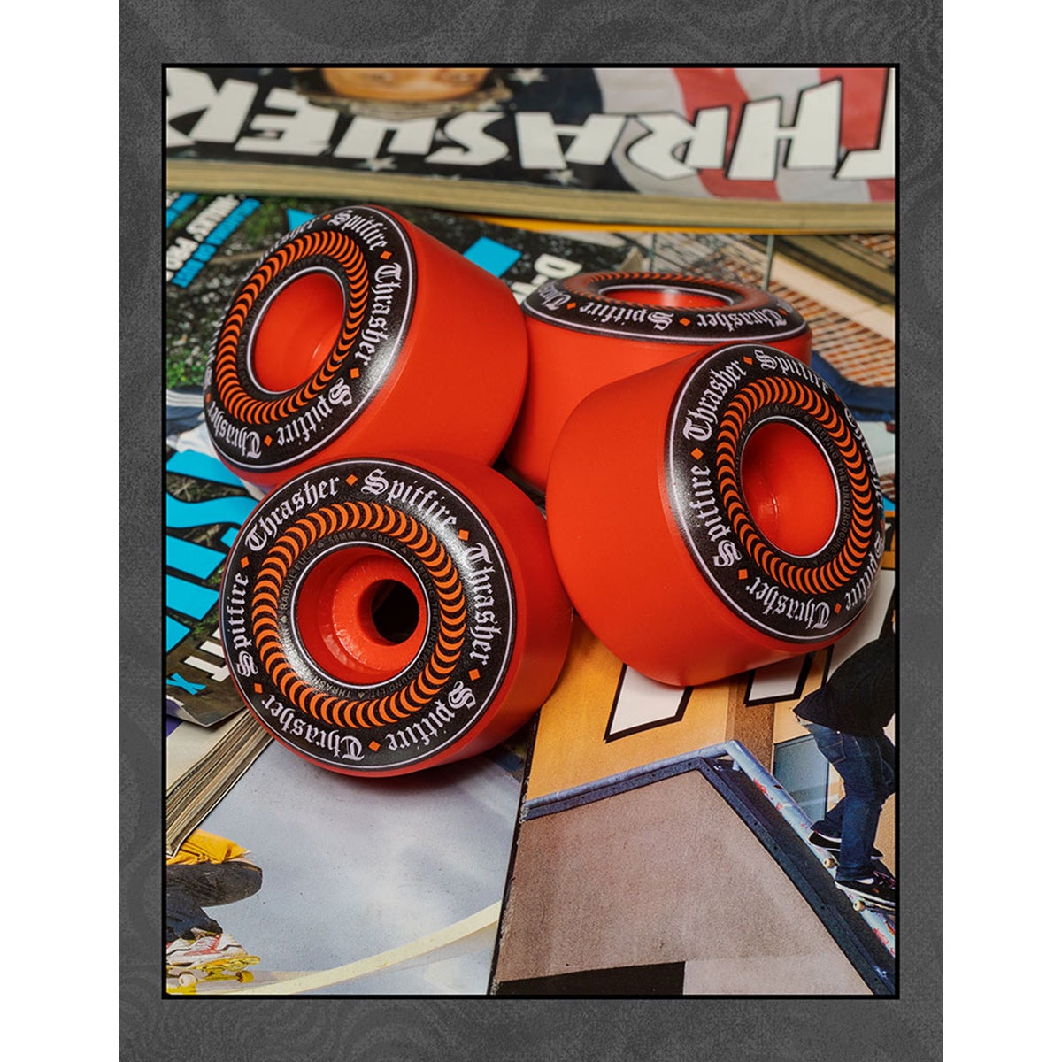 Spitfire F4 99DU X Thrasher Oath Radial Full Skateboard Wheels in