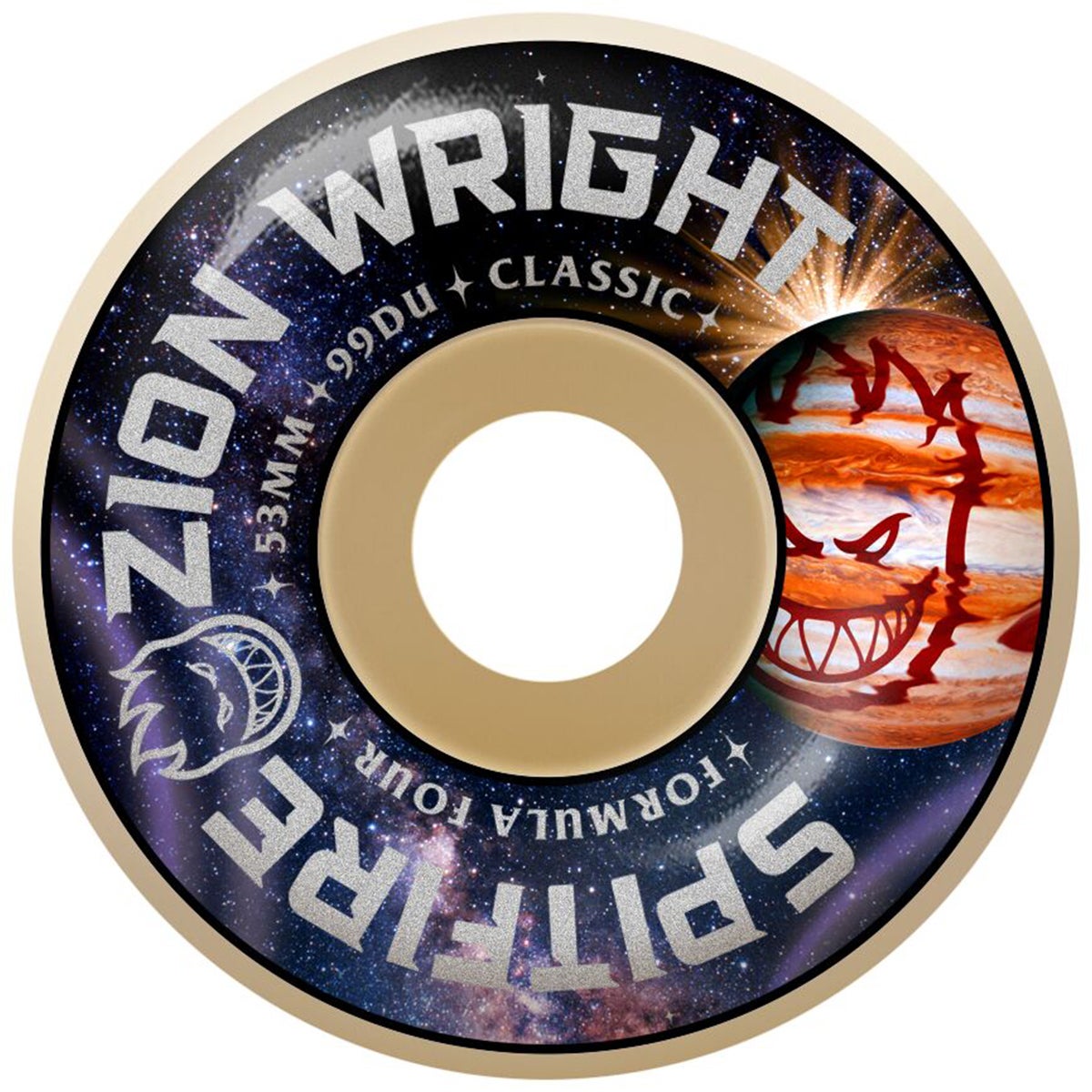 Spitfire Zion Cosmic F4 99 Classic Skateboard Wheels in Natural