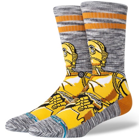 Stance C3PO Crew Sock in Gold