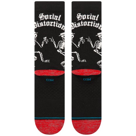 Stance Skelly Dancing Crew Sock in Black