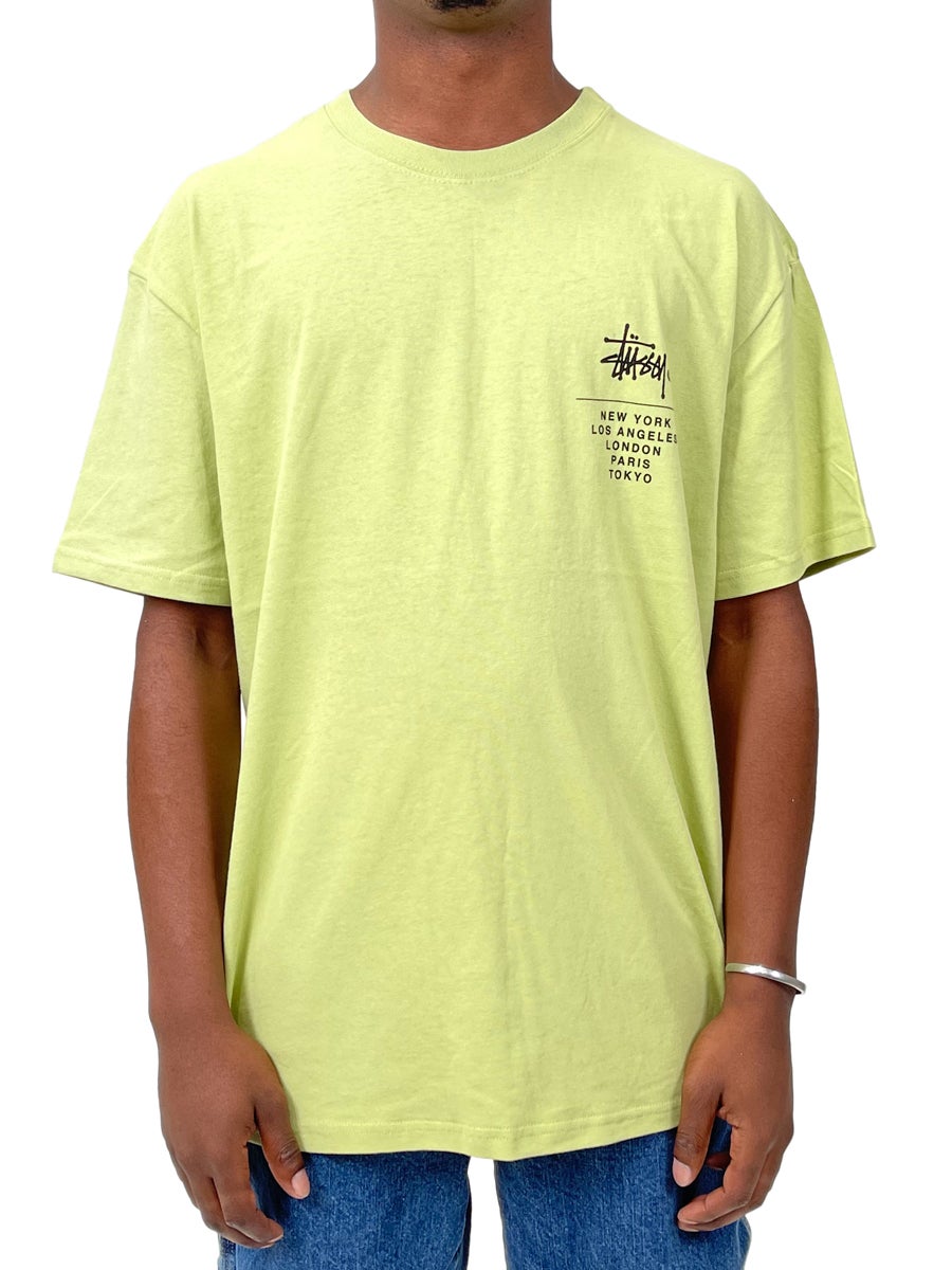 Stussy Left Chest City Stack Tee in 