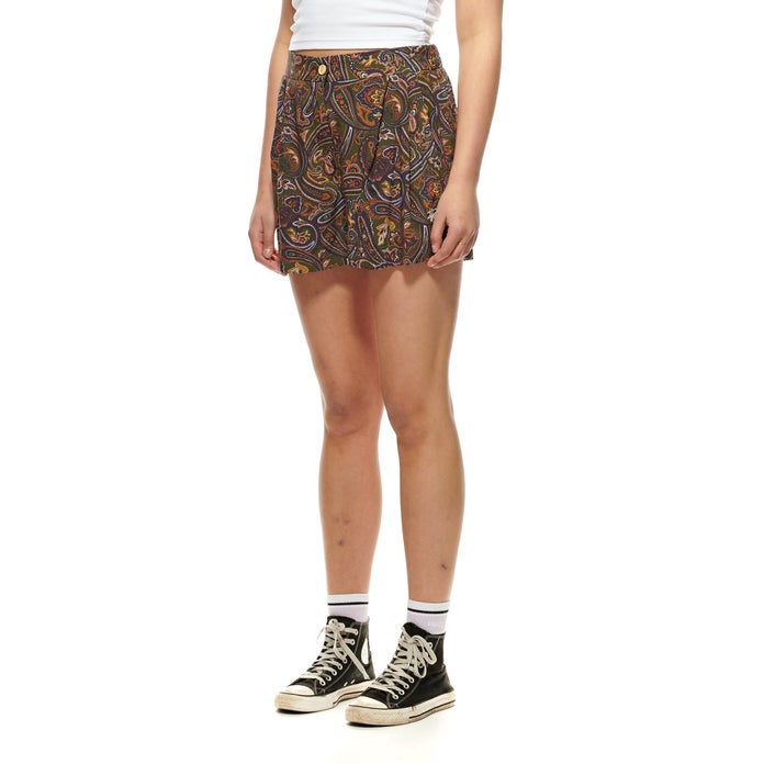 Stussy Paisley HW Short in Khaki