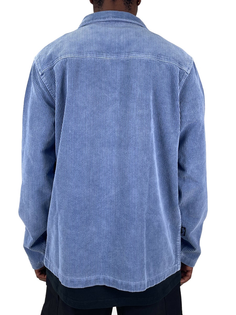 Stussy Tyler Cord Jacket in Blue 