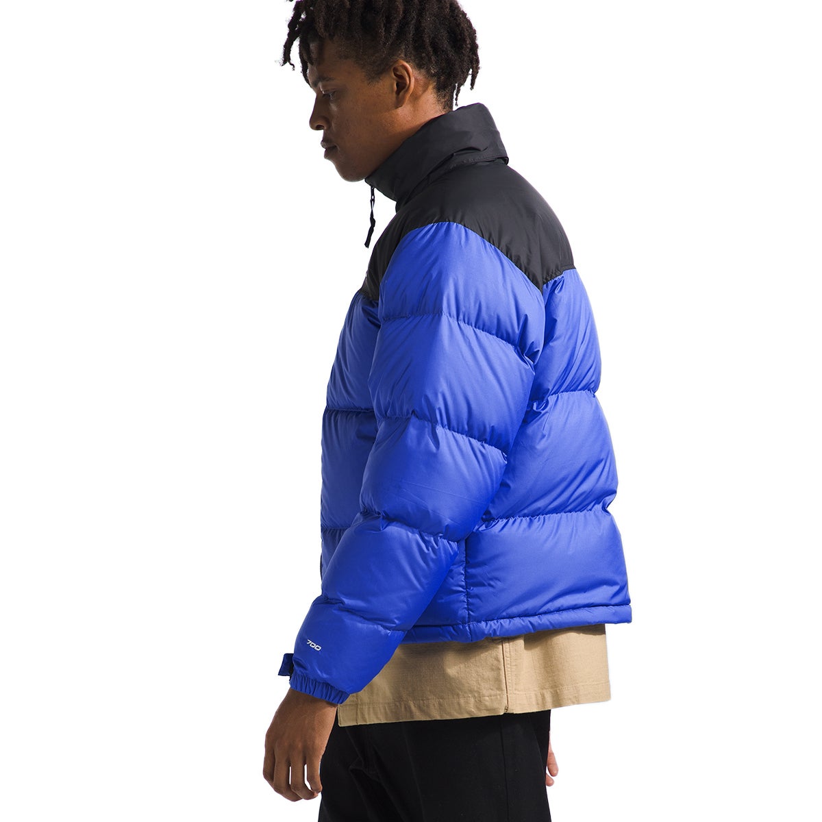 Blue nuptse jacket sales