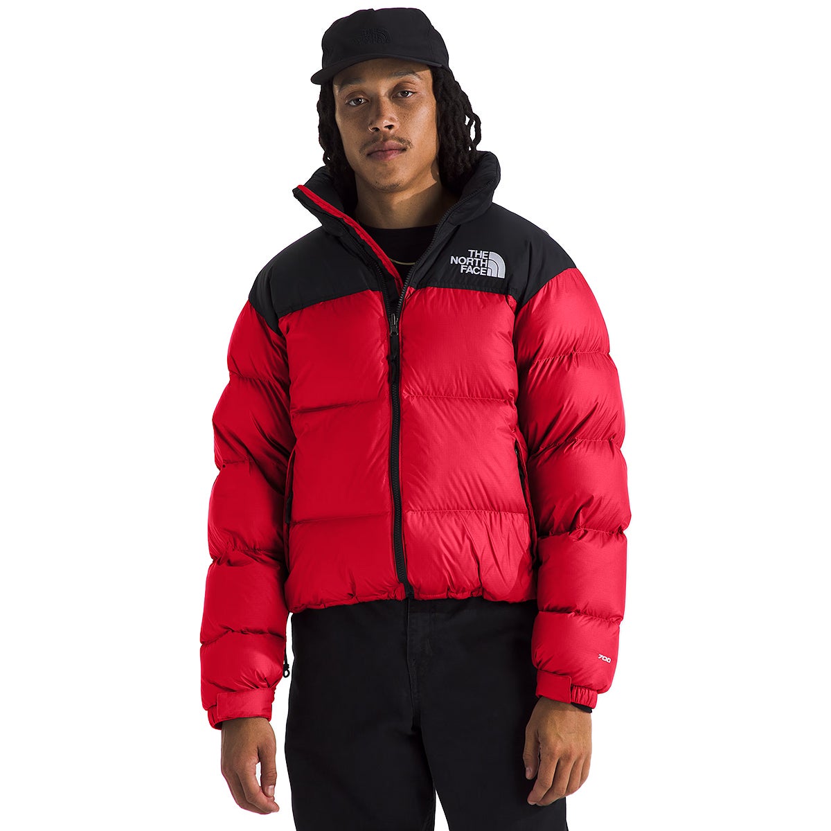 The North Face 1996 Retro Nuptse Jacket in TNF Red/TNF Black