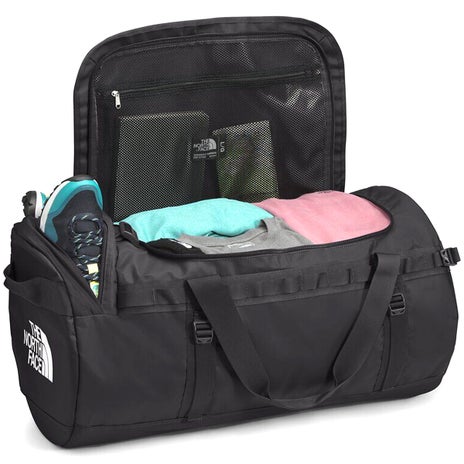The North Face Base Camp Duffel L in Black/White
