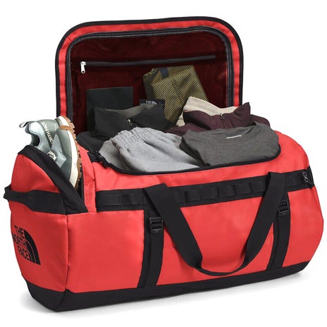 The North Face Base Camp Duffel L in Red/Black