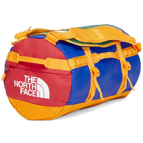 The North Face Base Camp Duffel S in TNF Blue/TNF Red/Summit Gold
