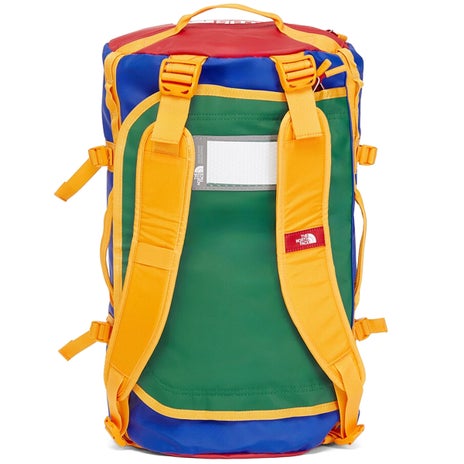 The North Face Base Camp Duffel S in TNF Blue/TNF Red/Summit Gold