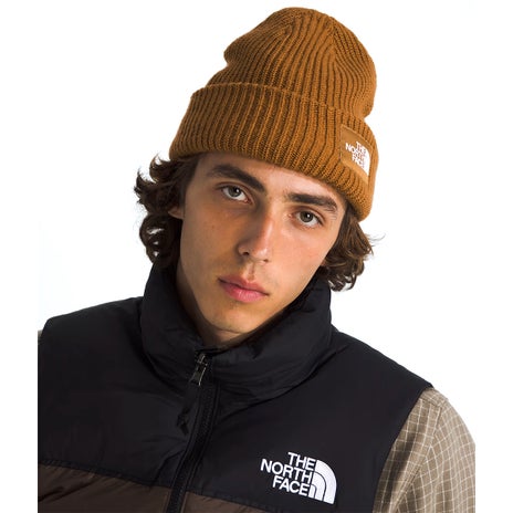 The North Face Salty Lined Beanie in Timber Tan/Utility Brown