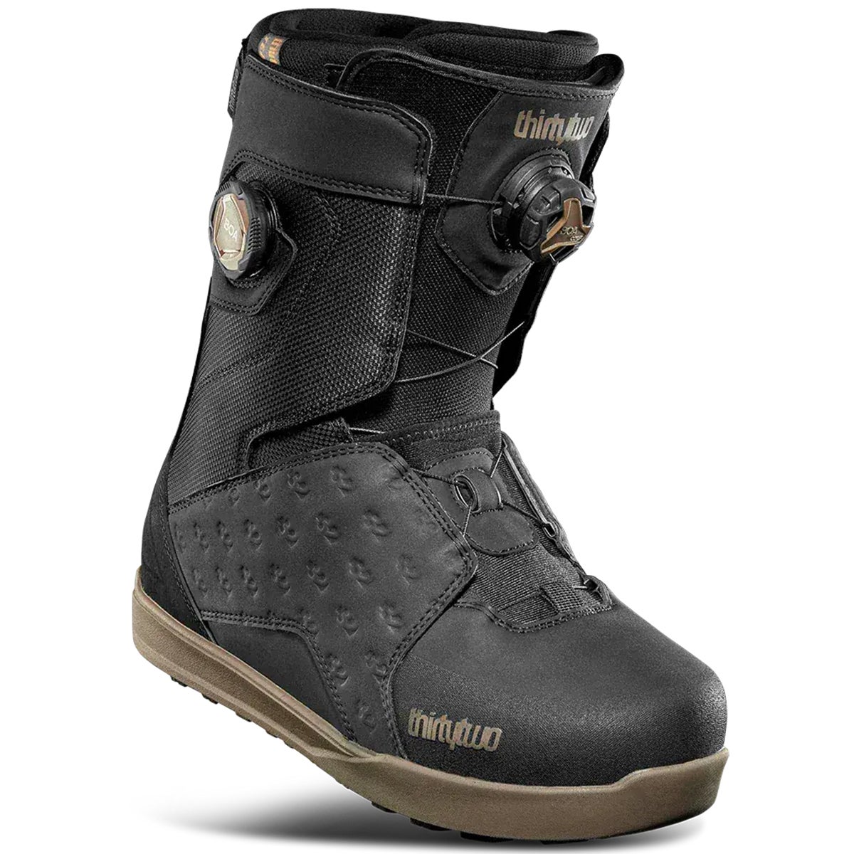 Thirty Two Lashed Wide Double BOA Snowboard Boots in Black/Gum