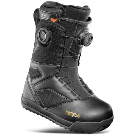 Thirty Two STW Double Boa Womens Snowboard Boots in Black/Gold