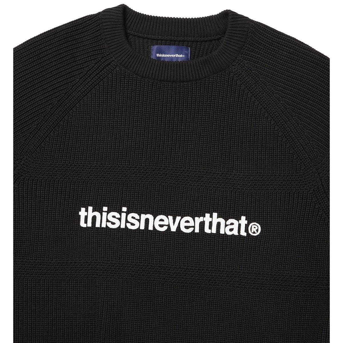thisisneverthat T-Logo Knit Sweater in Black | Boardertown