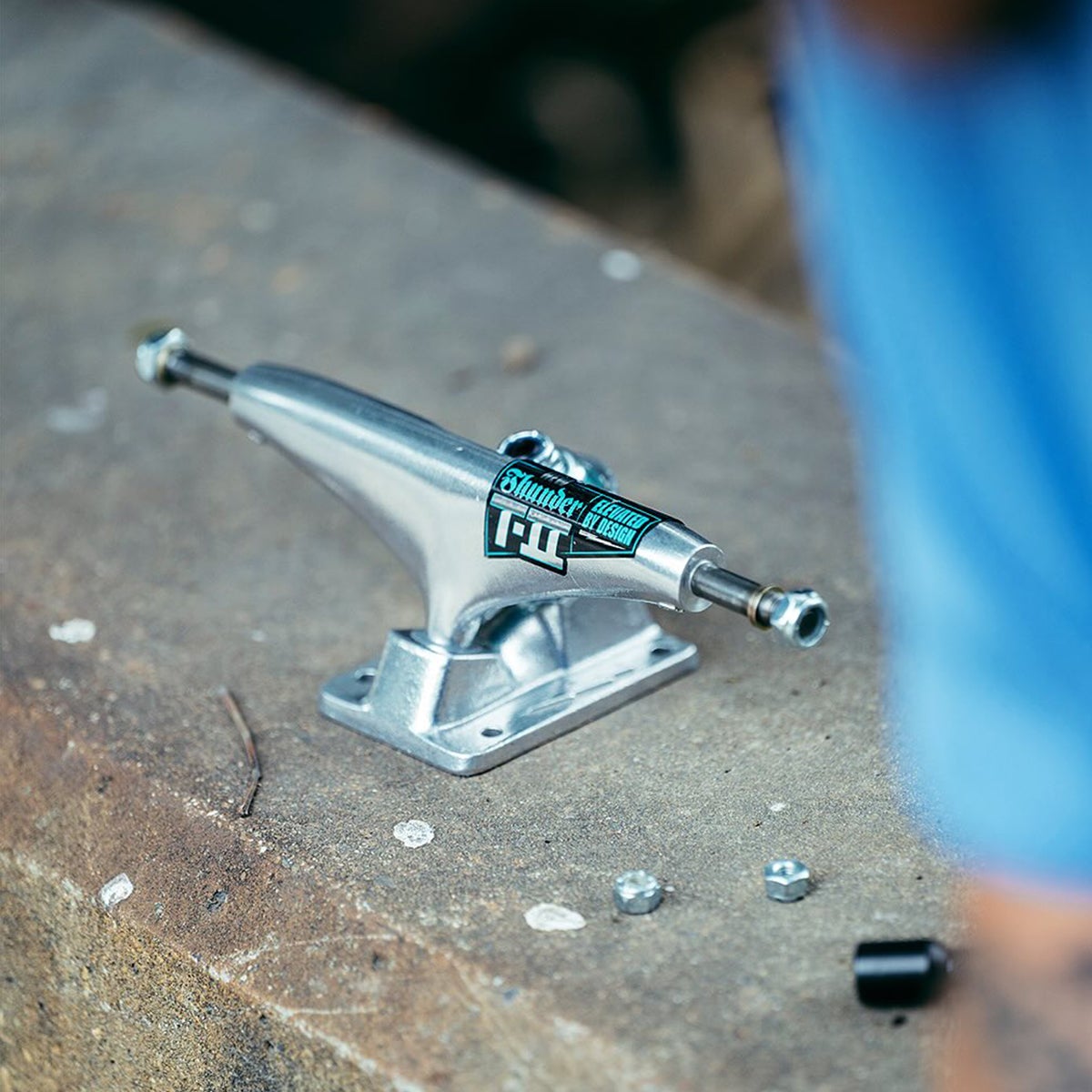 Thunder T-II Polished Skateboard Trucks in Polished | Boardertown