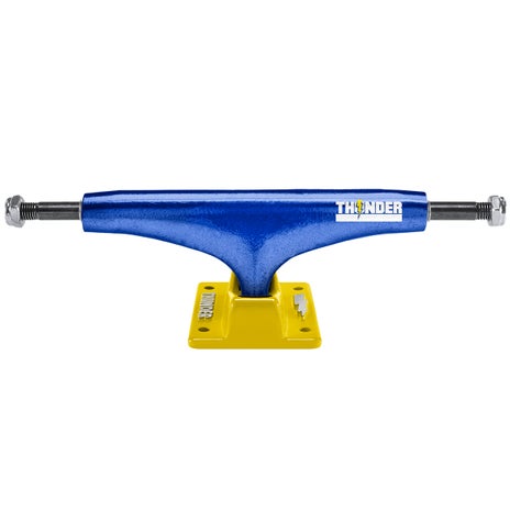 Thunder Varsity Lights Skateboard Trucks in Candy Blue/Sunshine Yellow