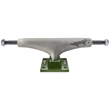 Thunder X Chrystie NYC Team Edition Skateboard Trucks in Raw/Green