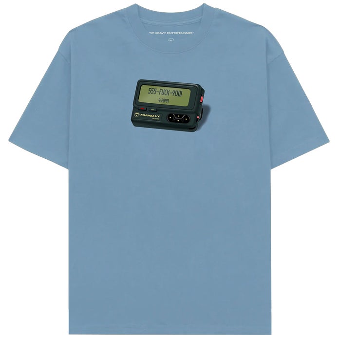 Top Heavy Beeper Tee in Carolina Blue