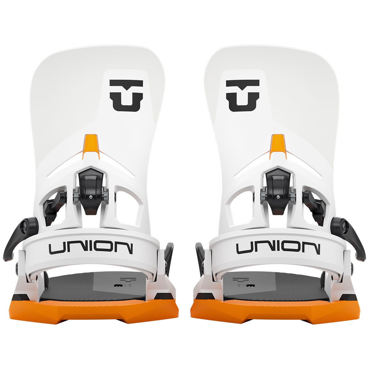 Union Atlas Step On Snowboard Bindings in White/Orange | Boardertown