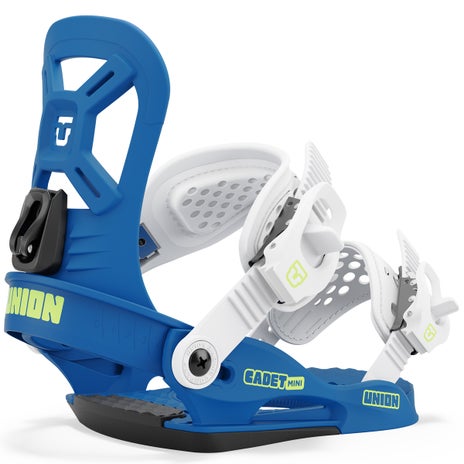 Union Cadet Mini Snowboard Bindings in Blue
