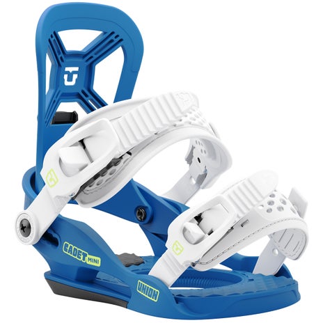 Union Cadet Mini Snowboard Bindings in Blue