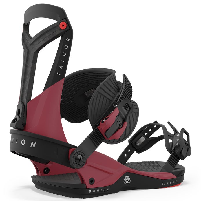 Union Falcor Snowboard Bindings in Red