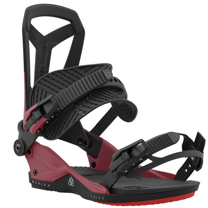 Union Falcor Snowboard Bindings in Red